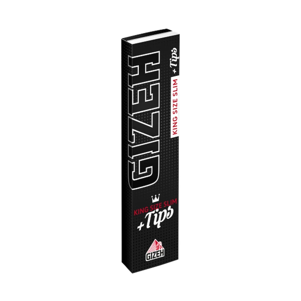 GIZEH BLACK King Size Slim + Tips Gizeh